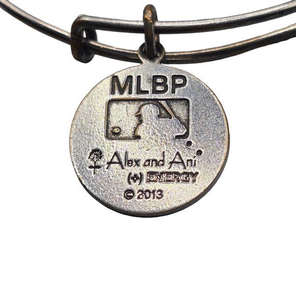 Vintage Bracelet Alex and Ani St Louis Cardinals Charm 7" Silver Tone 2013 - Picture 2 of 5